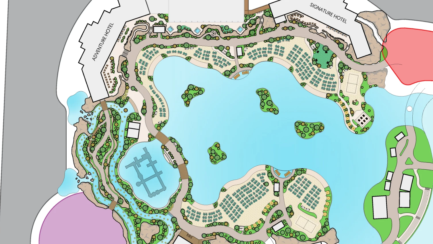 Colored site plan