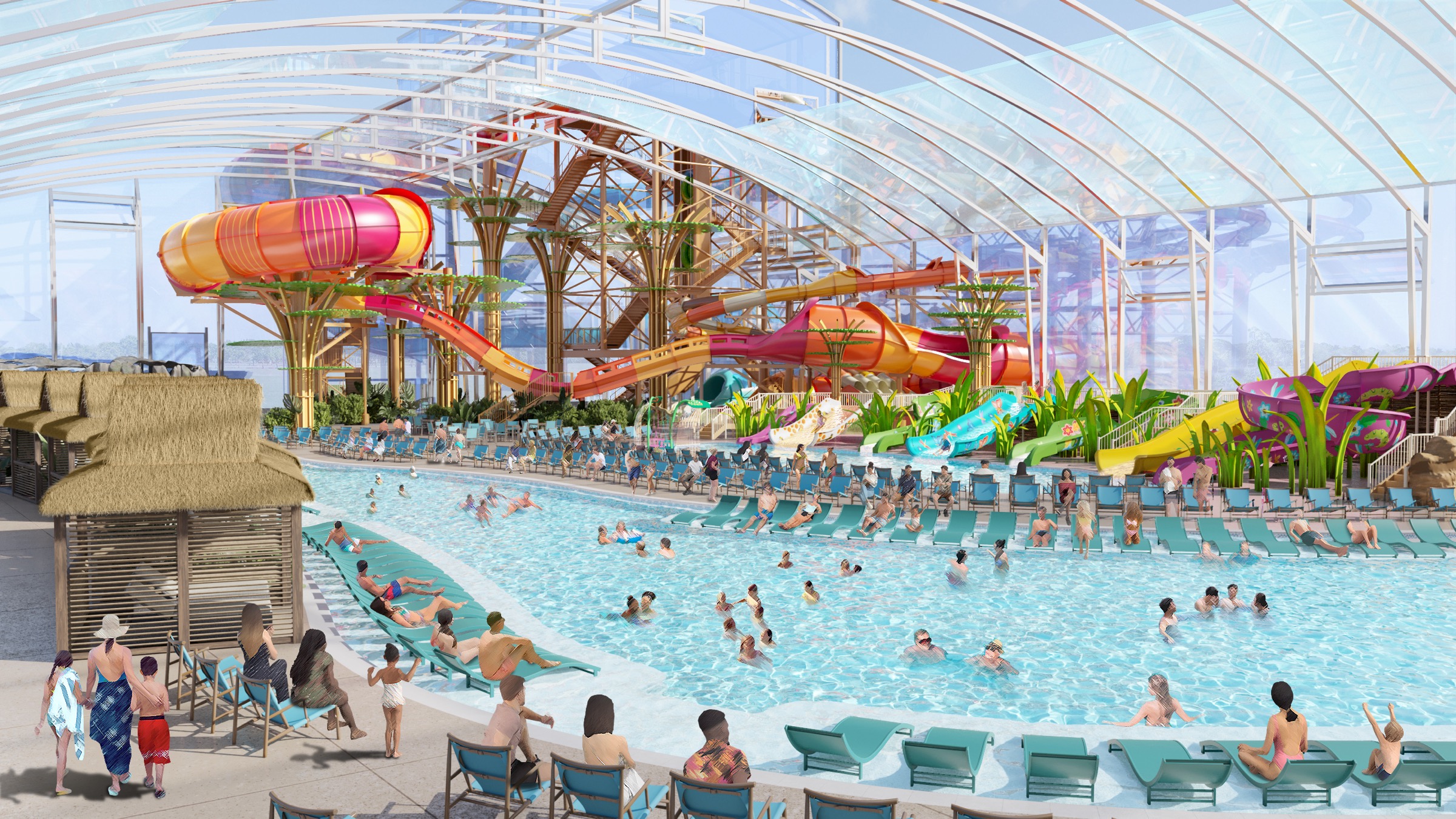 Kalahari Resorts indoor waterpark, Wisconsin Dells