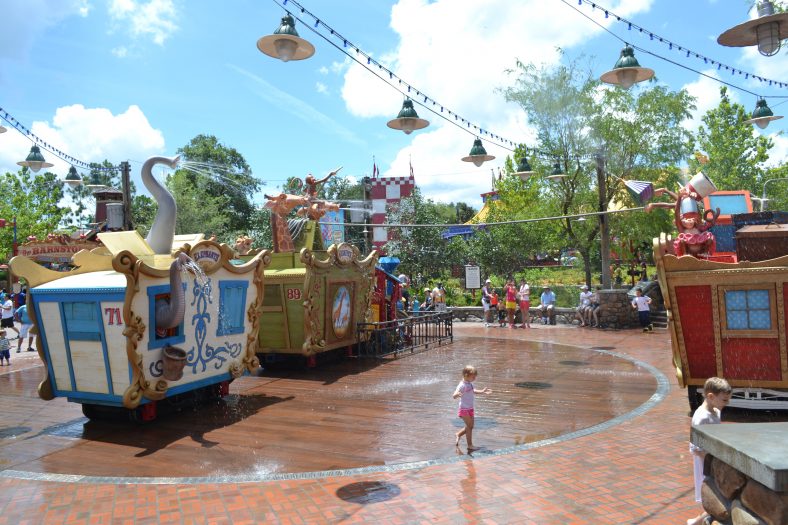 Circus Themed Interactive Water Feature Splash Pad