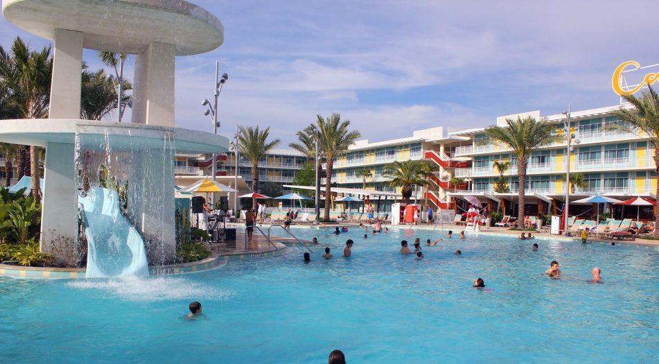 Universal's Cabana Bay Resort Pool Slide and Water Feature