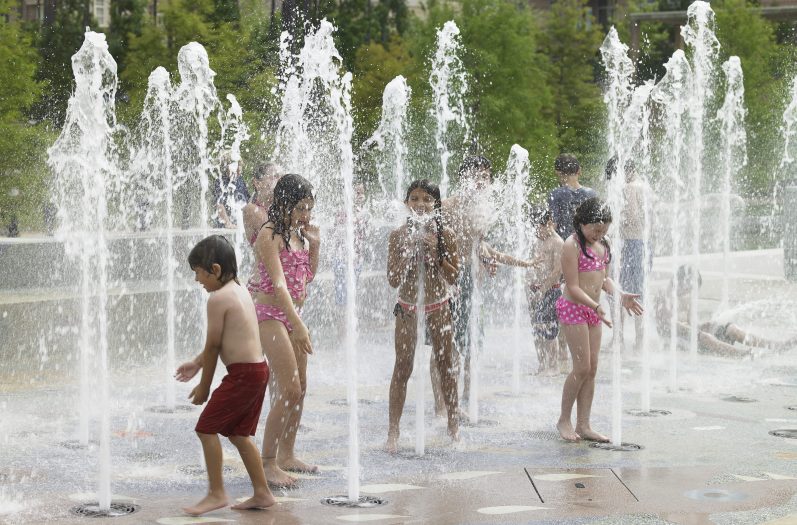 The Woodlands Waterway Square Interactive Water Feature