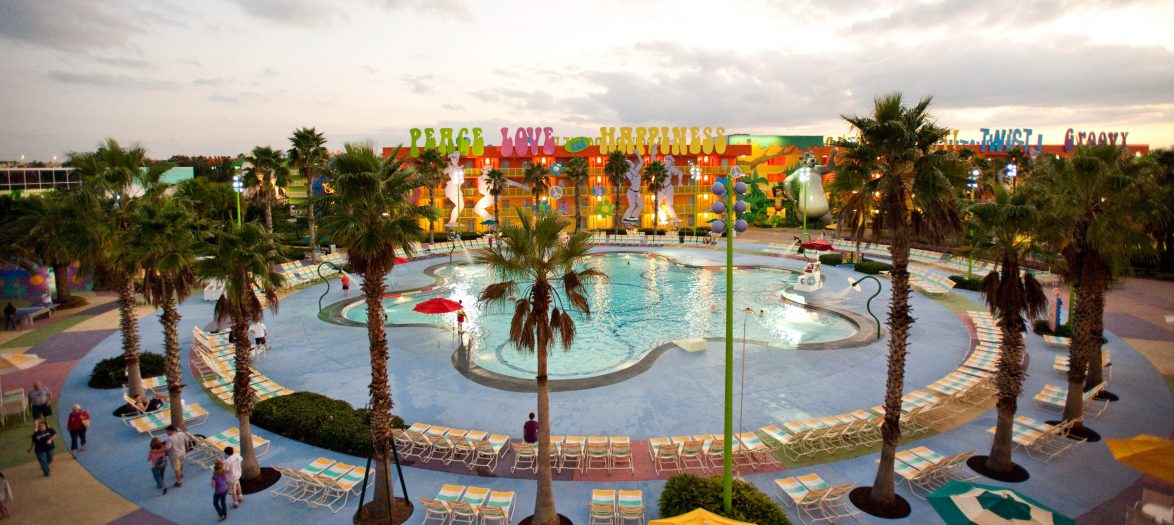 Iconic Retro Resort Pools and Water Features