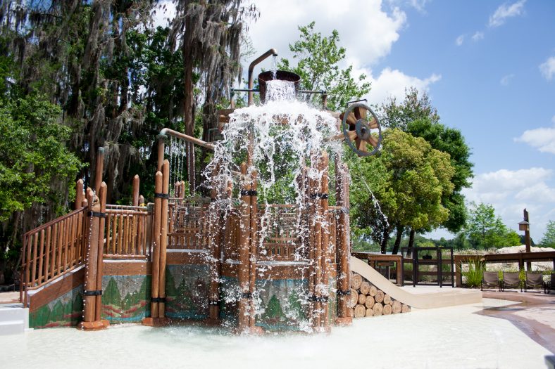 Rustic Children's Water Activity Pool