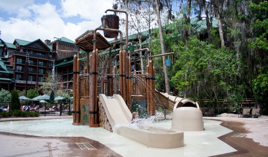 Rustic Children's Water Activity Slides