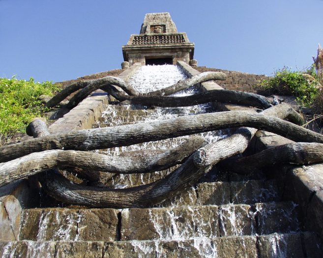 Spanish Colonial Resort Water Feature