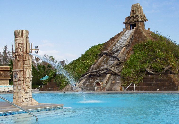 Spanish Colonial Resort Poolscape