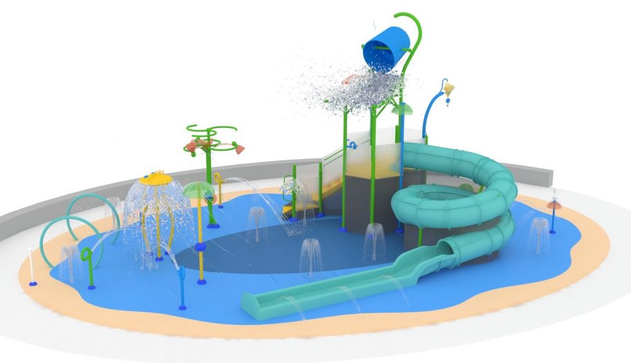 Norwegian Cruise Line's Harvest Caye Interactive Water Feature