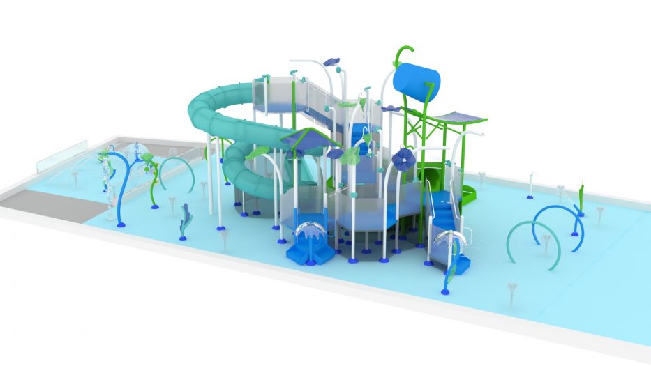 Metro Sports Facility Interactive Water Feature
