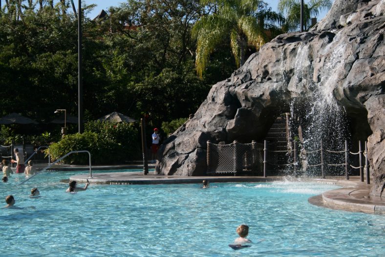 South Pacific-Themed Resort Pool