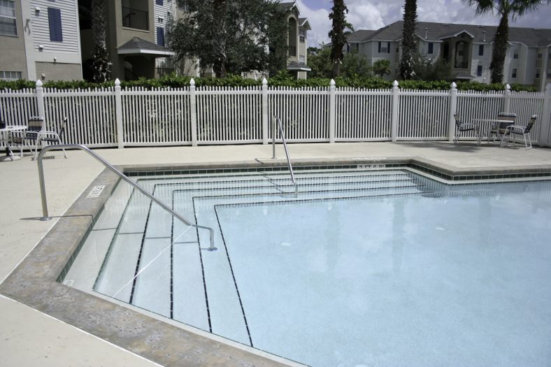 Waterford Pointe Stepped Pool Entry