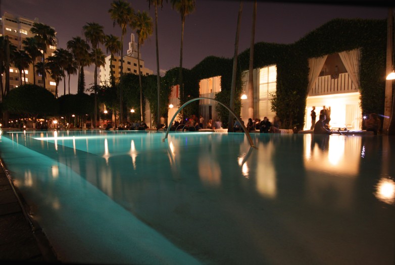 Delano Hotel Pool at Night