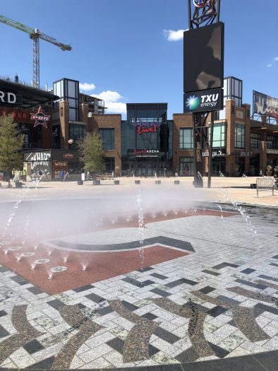 Rangers Ballpark fountain honoring Nolan Ryan