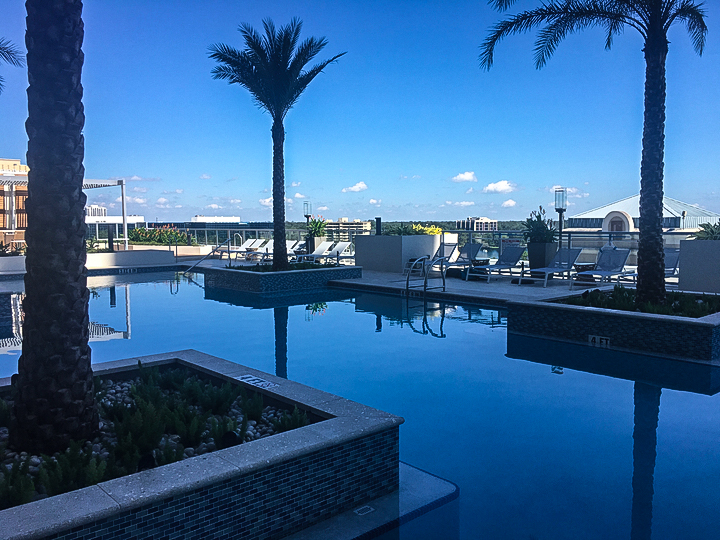 Modera Central top floor pool deck