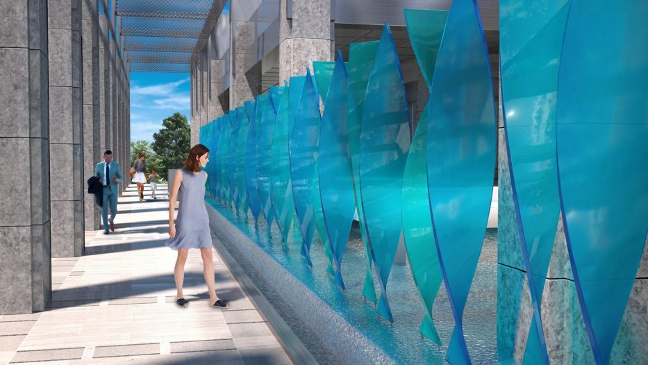 Ahlia Hotel Water Feature Design Concept