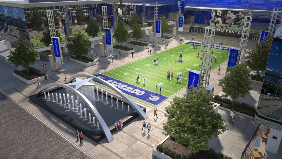 Cowboys Headquarters Fountain Concept Design