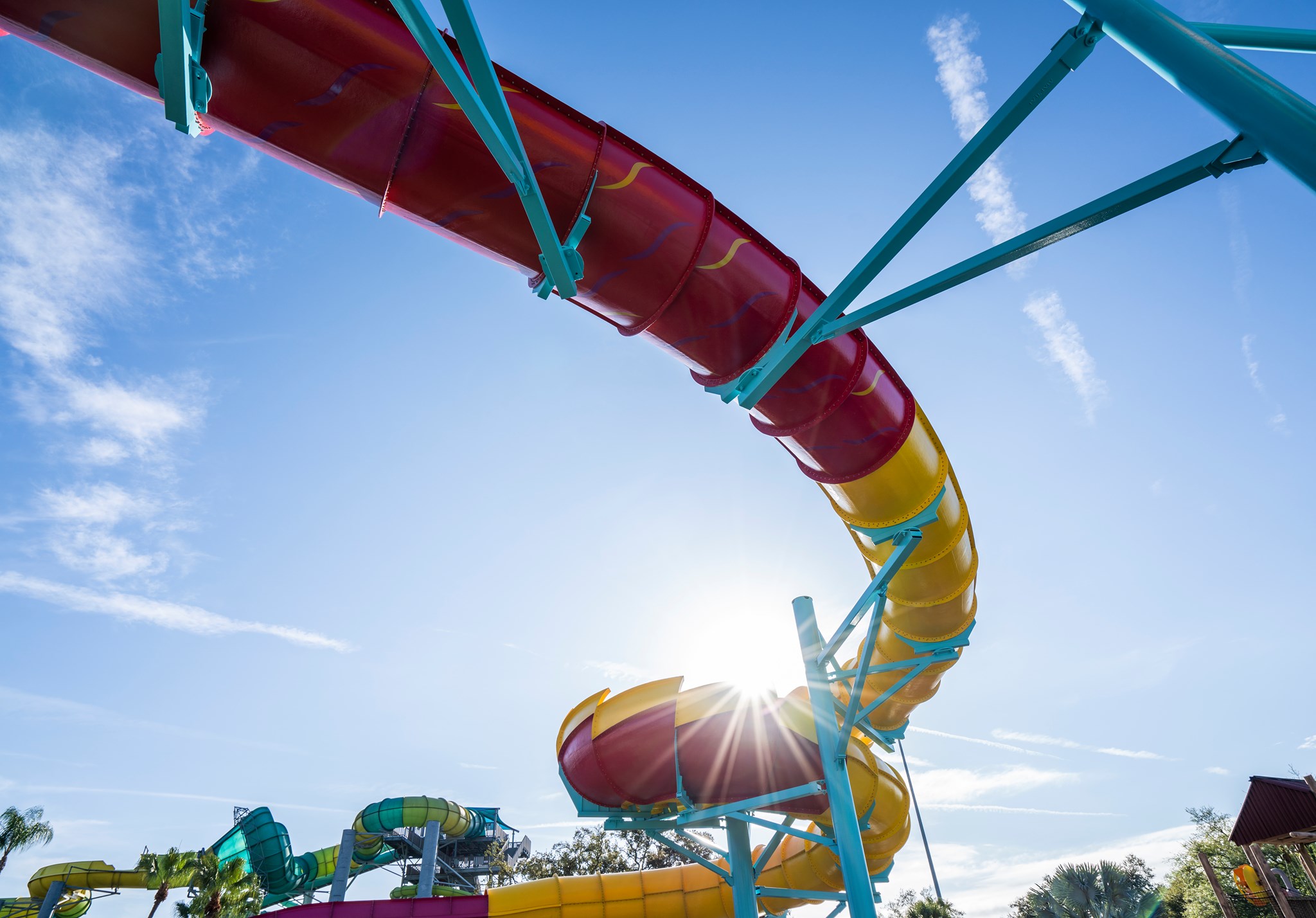 Adventure Island Water Park Solar Vortex groundview