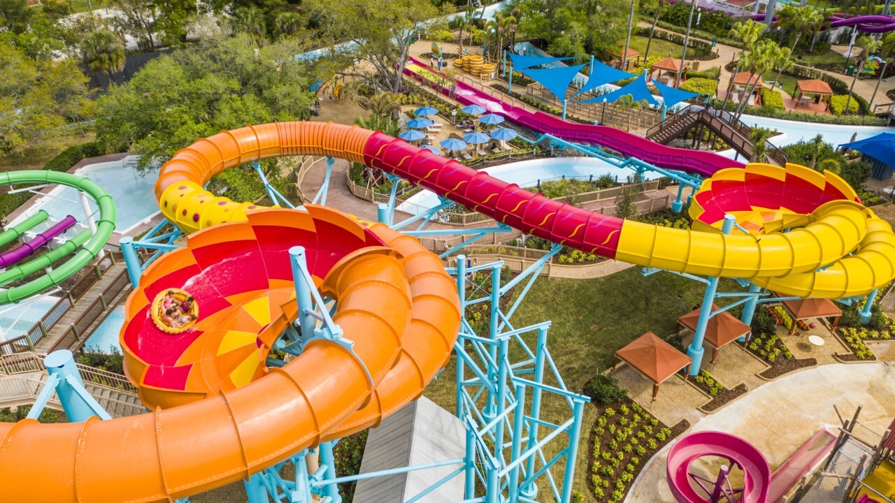 Adventure Island Water Park opens Solar Vortex attraction with two tailspins