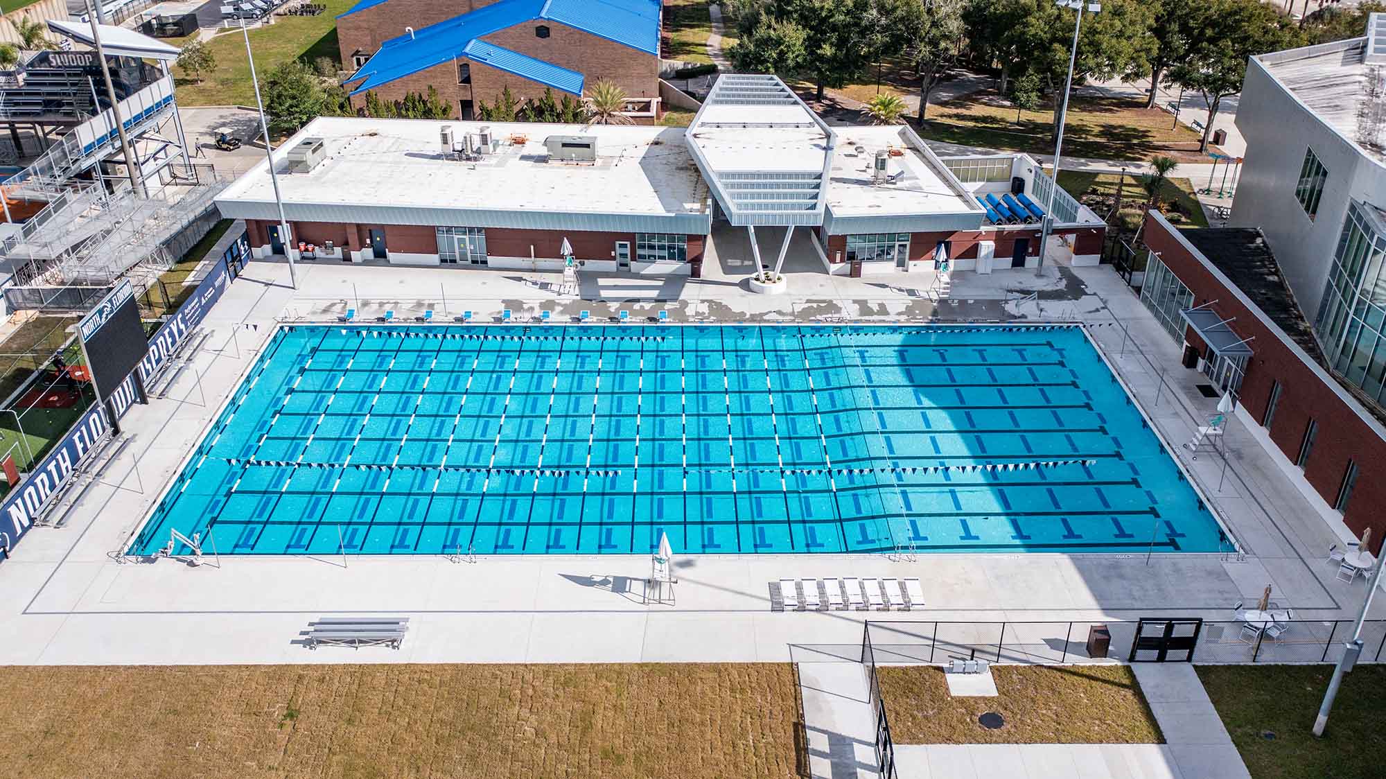 University of North Florida Aquatic Complex's outdoor 50-meter competition pool