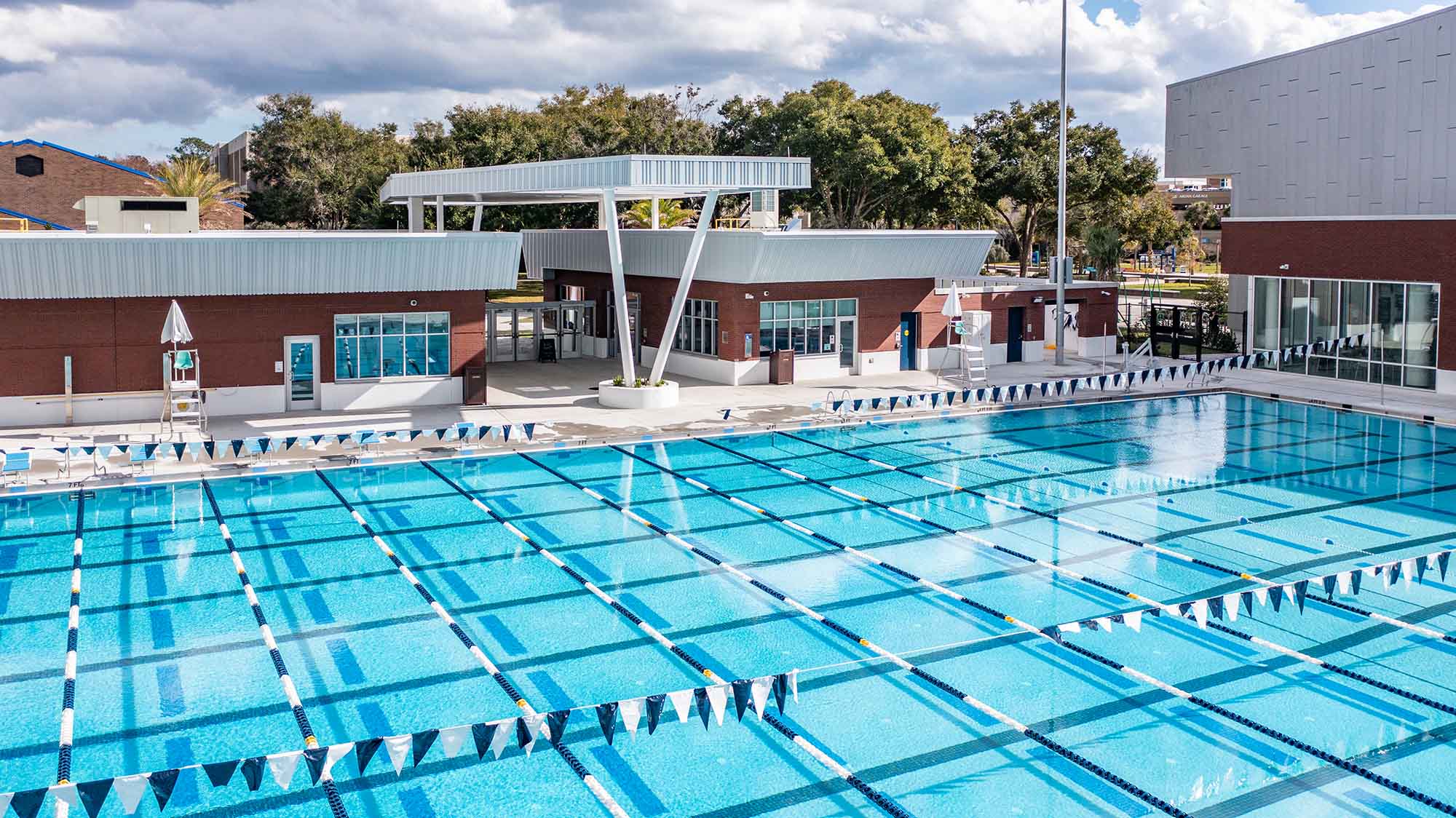University of North Florida Aquatic Complex competition pool