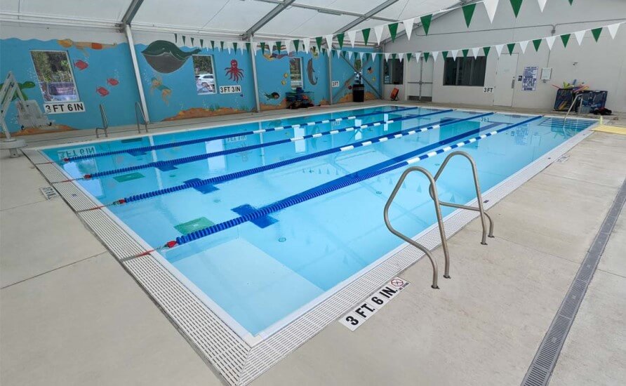 Planet Swim Aquatics teaching pool for beginner swimmers
