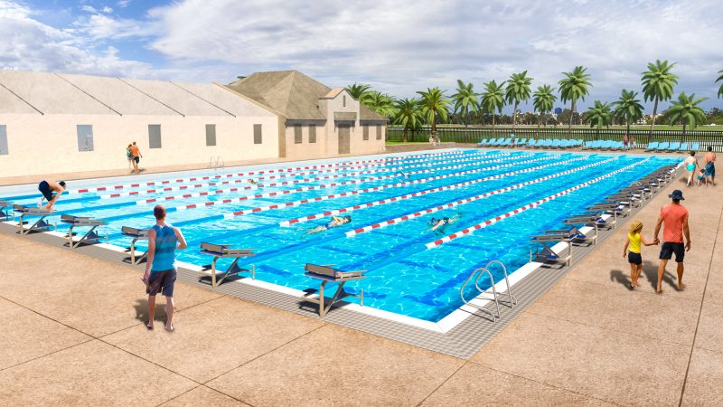 Planet Swim Aquatics pool concept render