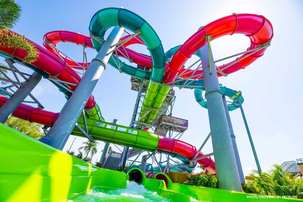 New slide at SeaWorld Aquatica: Riptide Race