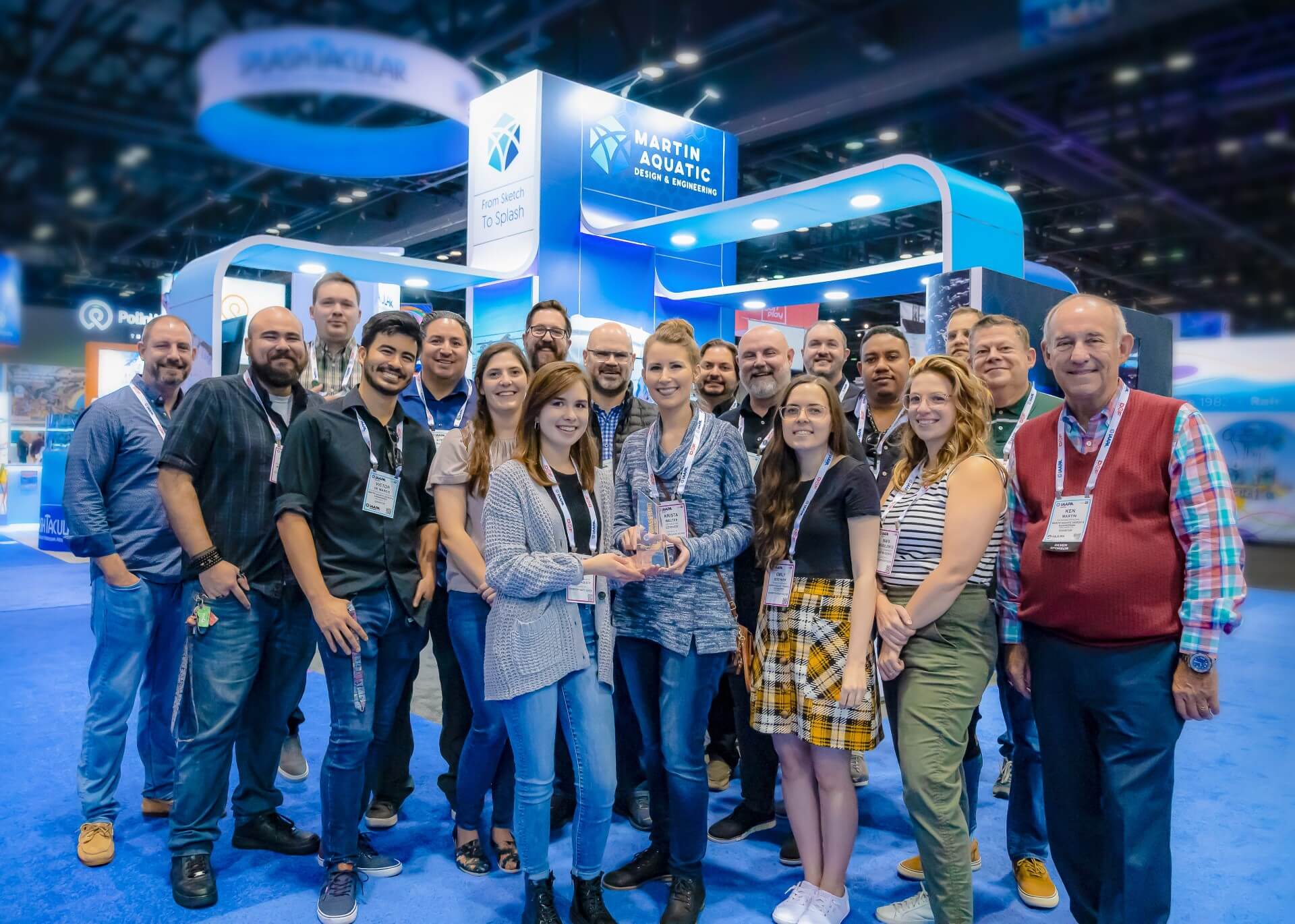 Martin Aquatic Celebrates Award Win as First Time IAAPA Exhibitor