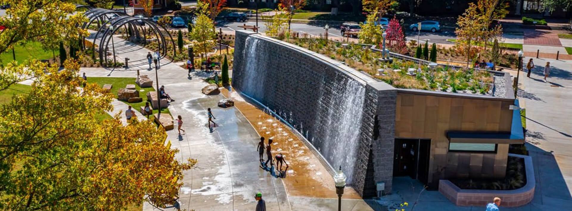 Martin Aquatic’s Placemaking Fountain at Heart of Newly Opened Bell Tower Green