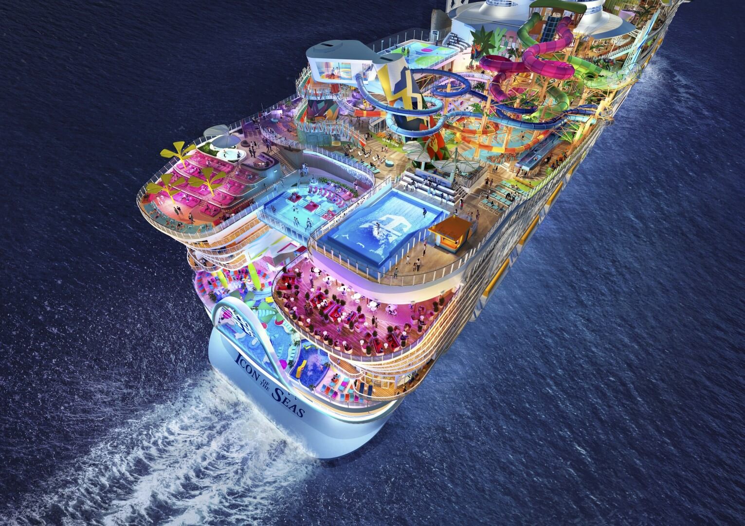 The New 'Icon of the Seas' Will Have a 55-foot Waterfall, the