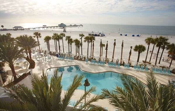 Hilton Clearwater Beach pool overlooking the Gulf