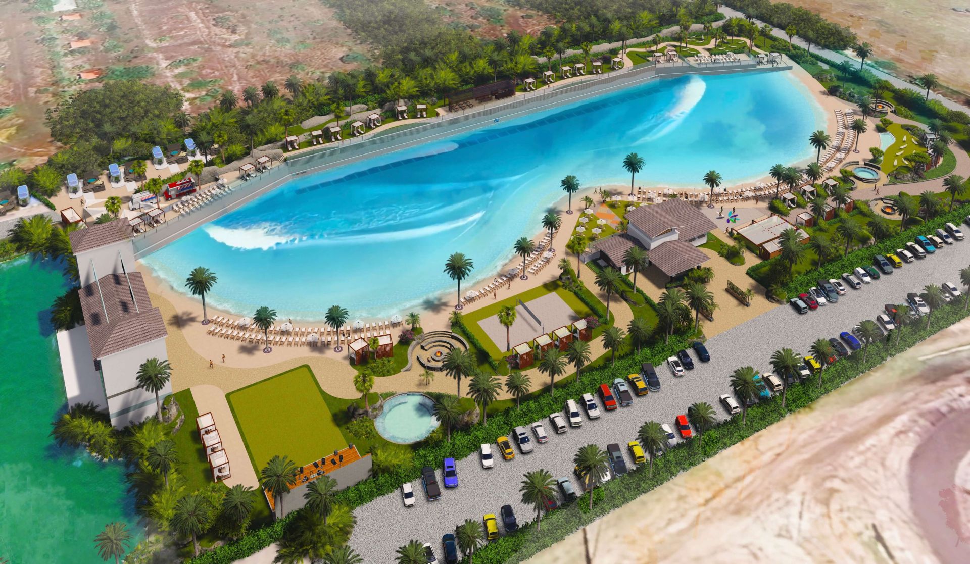 The Point Surfpark render of project